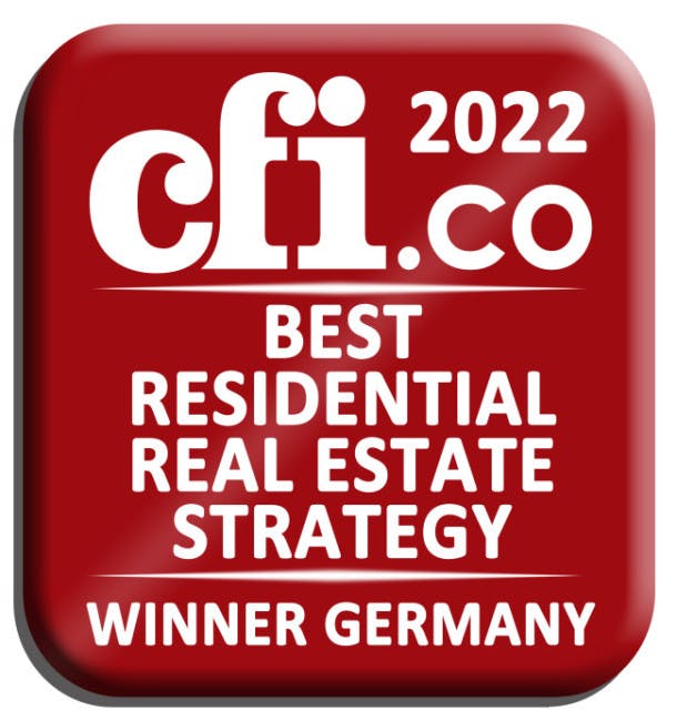 ACCENTRO CFI Award Gewinner "Best Residential Real Estate Strategy" 2022